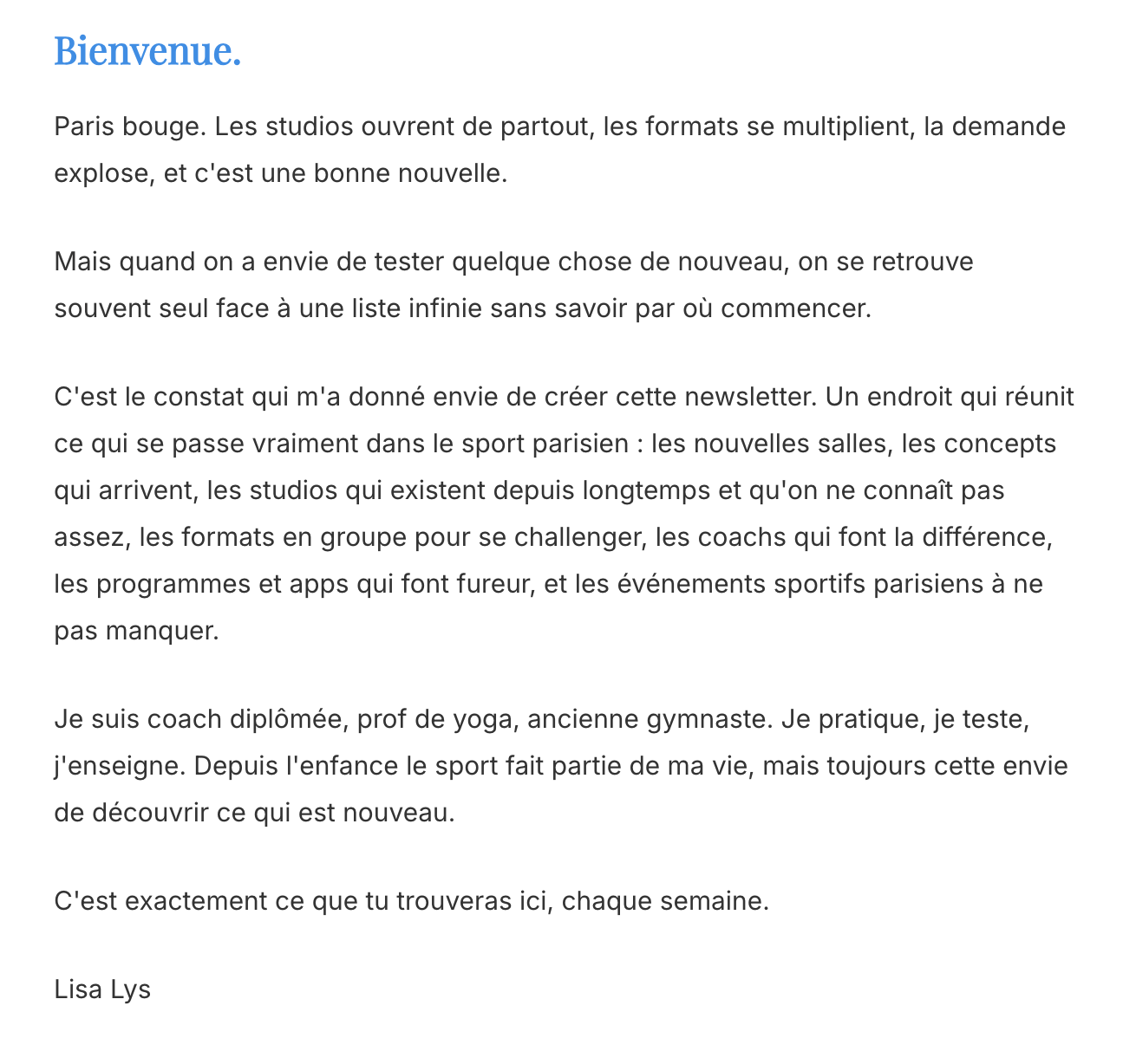 PSW N°01 Bienvenue